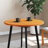 vidaXL Dessus de table rond cire marron &Oslash;80x2,5 cm bois de pin massif