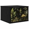 vidaXL Cabinet de chevet mural RHENEN Ch&ecirc;ne noir 36 x 33 x 25 cm