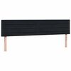 vidaXL Sommier &agrave; lattes de lit avec matelas noir 200x210 cm Velours