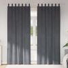 vidaXL Rideaux occultants 2 pcs Gris clair 140 x 225 cm Velours