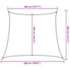vidaXL Voile d'ombrage 160 g/m&sup2; trap&egrave;ze orange 4/5x4 m PEHD