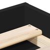 vidaXL Cadre de lit sans matelas noir 75x190 cm