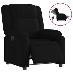 vidaXL Fauteuil inclinable &eacute;lectrique Noir Tissu
