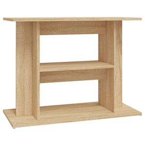 vidaXL Support pour aquarium ch&ecirc;ne sonoma 80x35x60cm bois d'ing&eacute;nierie
