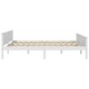 vidaXL Cadre de lit sans matelas bois massif de pin blanc 140x200 cm