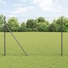 vidaXL Cl&ocirc;ture hexagonale Gris 1,6 x 10 m PVC
