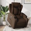 vidaXL Fauteuil inclinable Marron Tissu