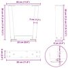 vidaXL Pieds de table basse en forme de V, 2 pi&egrave;ces, blanc, 30 x (30-31,3) cm, acier