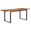 vidaXL Table &agrave; manger 180x90x75 cm bois massif d'acacia