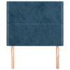 vidaXL T&ecirc;te de lit Bleu fonc&eacute; 100x5x118/128 cm Velours