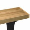 vidaXL Table console NOAIN pieds en forme de X 120x30x75 cm massif pin