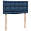 vidaXL Sommier &agrave; lattes de lit avec matelas Bleu 90x190 cm Tissu