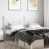 vidaXL T&ecirc;te de lit m&eacute;tal blanc 180 cm
