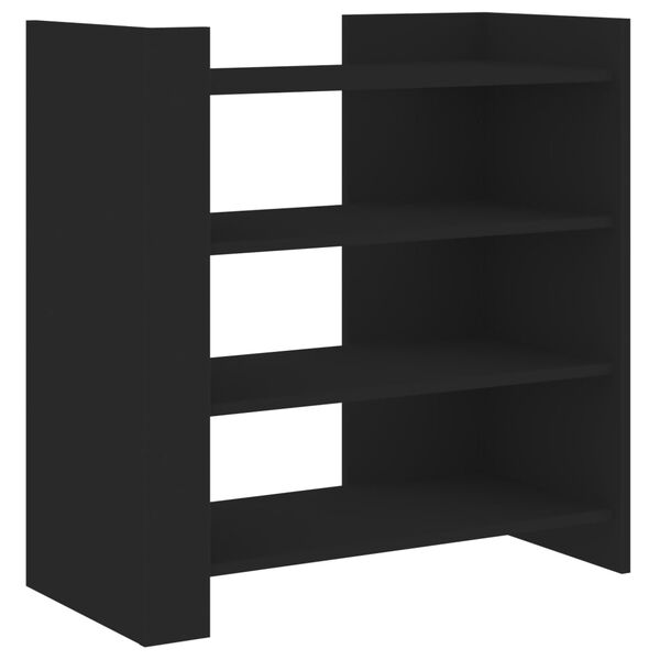 vidaXL Buffet noir 73,5x35x75 cm bois d'ing&eacute;nierie