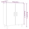 vidaXL Buffet Ch&ecirc;ne sonoma 70x34x90 cm Bois d'ing&eacute;nierie