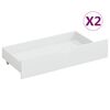 vidaXL Cadre de lit sans matelas blanc bois de pin massif 160x200 cm