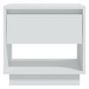 vidaXL Tables de chevet 2 pcs Blanc 45x34x44 cm bois d'ing&eacute;nierie