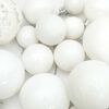 vidaXL Ensemble de boules de Noël 100 pcs Blanc