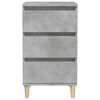vidaXL Table de chevet gris b&eacute;ton 40x35x70 cm bois d'ing&eacute;nierie