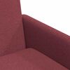 vidaXL Chaises de salle &agrave; manger 2 pcs Bordeaux 57 x 67 x 95 cm tissu