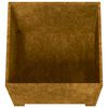 vidaXL Jardini&egrave;re avec pieds Rouill&eacute; 30x30x30 cm Acier corten