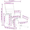 vidaXL Fauteuil inclinable de massage avec repose-pied noir similicuir