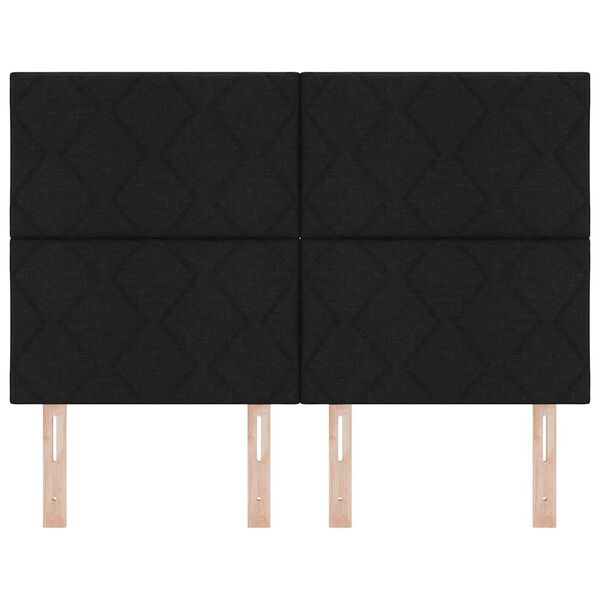 vidaXL T&ecirc;te de lit avec t&ecirc;te de lit Noir 160 cm Cuir synth&eacute;tique