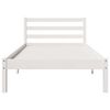 vidaXL Cadre de lit Blanc 225,5 x 85,5 x 69,5 cm Bois de Pin Massif