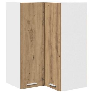 vidaXL Armoire suspendue Ch&ecirc;ne Artisan et Blanc 57 x 57 x 80 cm