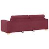 vidaXL | Ensemble de Canap&eacute;s | 2 pcs Rouge Vin 221 x 78 x 80 cm Tissu