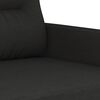 vidaXL Canap&eacute; &agrave; 3 places Noir 180 cm Tissu