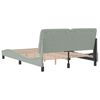 vidaXL Cadre de lit sans matelas gris clair 120x200 cm velours
