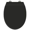 vidaXL Toilette à relâchement rapide adaptée pour le siège Noir