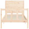 vidaXL Cadre de lit sans matelas 90x200 cm bois de pin massif