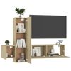 vidaXL Ensemble de meubles TV 3 pcs Chêne sonoma Bois d'ingénierie