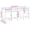 vidaXL Placard de travail 4 pcs Noir Bois d'ing&eacute;nierie et acier