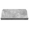 vidaXL &Eacute;tag&egrave;re &agrave; magazines avec &eacute;tag&egrave;re Gris B&eacute;ton 90 x 53 x 28,5 cm