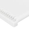 vidaXL T&ecirc;te de lit &agrave; LED Blanc 144x5x118/128 cm Similicuir