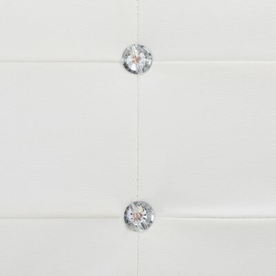 vidaXL Cadre de lit Blanc Similicuir 120 x 200 cm