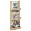 vidaXL &Eacute;tag&egrave;re &agrave; magazines avec &eacute;tag&egrave;re Ch&ecirc;ne Sonoma 43 x 11 x 102 cm