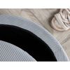 Venture Home Pouf Dunken 51x51x43 cm Velours c&ocirc;tel&eacute; Gris