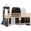 vidaXL Lit mezzanine enfants avec tour sans matelas 90x200 cm