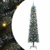 vidaXL Sapin de No&euml;l artificiel Vert 210 cm PVC, plastique et acier