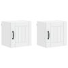 vidaXL Meuble mural LUCCA 2 pcs Blanc 40 x 31 x 40 cm