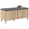 vidaXL Banc d'entr&eacute;e avec coussin Ch&ecirc;ne Sonoma 60 x 38 x 46 cm