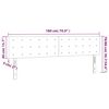 vidaXL T&ecirc;te de lit &agrave; LED Gris clair 180x5x78/88 cm Tissu
