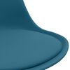 vidaXL Chaise de salle &agrave; manger Turquoise Similicuir