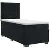 vidaXL Lit boxspring avec matelas Noir 100 x 200 cm Velours