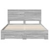 vidaXL Cadre de lit Gris Sonoma 160 x 200 cm Bois d'ing&eacute;nierie