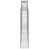 vidaXL Paniers &agrave; gabions arqu&eacute;s 6 pcs 400x30x140/160 cm Fer galvanis&eacute;